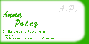 anna polcz business card